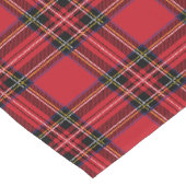 赤と黒のタータンチェックプレイド14インチX 72インチテーブルランナー ショートテーブルランナー (コーナー)