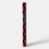 赤と黒のダイヤモンドパターン Case-Mate iPhoneケース (裏面 / 左)