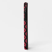 赤と黒のダイヤモンドパターン Case-Mate iPhoneケース (裏面/左)