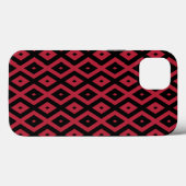 赤と黒のダイヤモンドパターンCase-Mate iPhone cas Case-Mate iPhoneケース (裏面 (横))