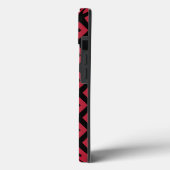 赤と黒のダイヤモンドパターンCase-Mate iPhone cas Case-Mate iPhoneケース (裏面 / 左)