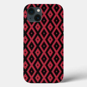 赤と黒のダイヤモンドパターンCase-Mate iPhone cas 13ケース