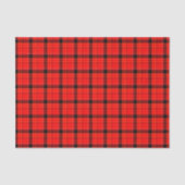 赤と黒のチェック柄のクリスマス 薄葉紙 (正面)