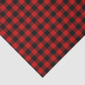 赤と黒のチェック柄 薄葉紙 (詳細)