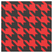 赤と黒のチェッ千鳥格子のク ファブリック (クローズアップ)