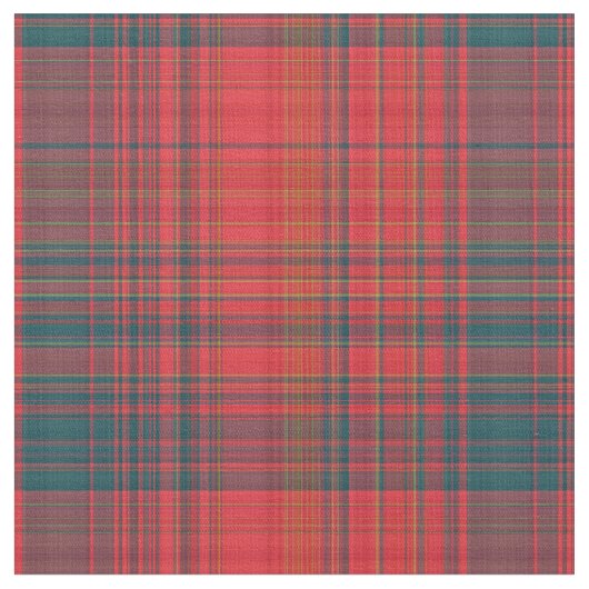 赤と黒のティール（緑がかった色）布 ファブリック (クローズアップ)