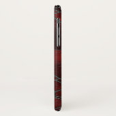 赤と黒のテクスチャガラス Case-Mate iPhoneケース (裏面/左)