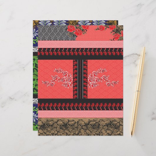 赤と黒のデザイン (正面/裏面インサイチュ)