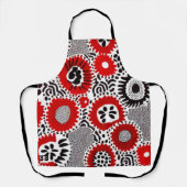 赤と黒のドット エプロン (正面)