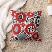 赤と黒のドット クッション (ブランケット)