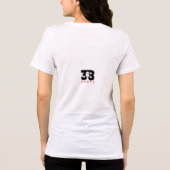赤と黒のドット トライブレンドＴシャツ (裏面)
