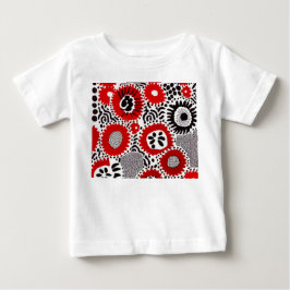 赤と黒のドット ベビーTシャツ