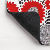 赤と黒のドット マウスパッド (コーナー)