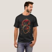 赤と黒のドラゴン Tシャツ (正面フル)