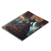 赤と黒のドレススチームパンクビクトリアンヴィンテージ ノートブック (左側)