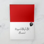赤と黒のハッピーバースデー カード (内部)