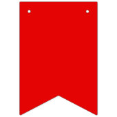 赤と黒のハッピーバースデー バンティングフラッグ (第1の旗)