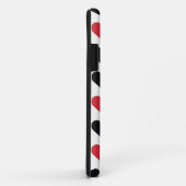 赤と黒のハートパターン Case-Mate iPhoneケース (裏面/右)