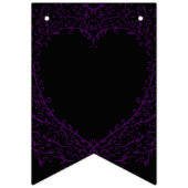 赤と黒のハート結婚のバンティング バンティングフラッグ (第2の旗)