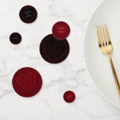 赤と黒のハート結婚ゴシック紙吹雪 コンフェッティ (グループ)