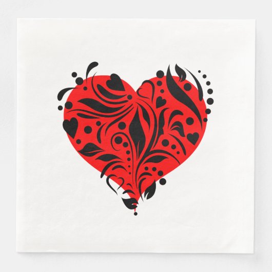 赤と黒のハート (正面)