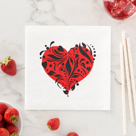 赤と黒のハート (インサイチュ)