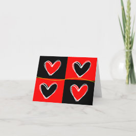 赤と黒のハート シーズンカード