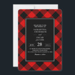 赤と黒のバイソン柄 招待状<br><div class="desc">赤と黒のバイソン柄</div>