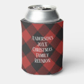 赤と黒のバッファローのプレイド 缶クーラー (缶裏面)