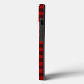 赤と黒のバッファローのプレイド Case-Mate iPhoneケース (裏面 / 左)