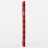 赤と黒のバッファローチェックパーソナライズされたiPhoneケース Case-Mate iPhoneケース (裏面/右)