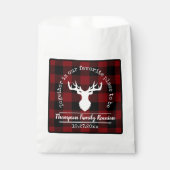 赤と黒のバッファローチェックファミリパーティー フェイバーバッグ (正面)