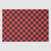 赤と黒のバッファローチェック 薄葉紙 (正面)