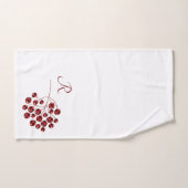 赤と黒のバッファロープレイドのホリーベリー バスタオルセット (ハンドタオル)