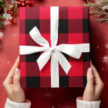 赤と黒のバッファロープレイドクリスマス