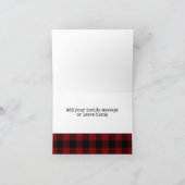 赤と黒のバッファロープレイドサンキューカード サンキューカード (内部)