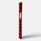 赤と黒のバッファロープレイドホリデイギンガム Case-Mate iPhoneケース (裏面 / 右)