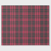 赤と黒のバッファロープレイドホリデークリスマス ラッピングペーパー (フラット)