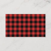 赤と黒のバッファロープレイド 名刺 (裏面)