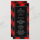 赤と黒のバッファロー格子 メニュー (正面/裏面)