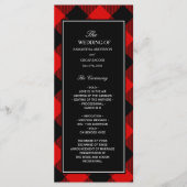 赤と黒のバッファロー格子 メニュー (正面)