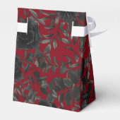 赤と黒のバラゴシック結婚式の引き出物箱 フェイバーボックス (裏面サイド)