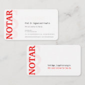 赤と黒のバランス 名刺 (正面/裏面)