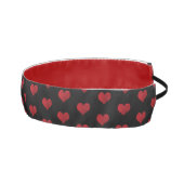 赤と黒のバレンタインデーハートby Renee L アスレチックヘッドバンド (右)