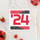 赤と黒のバークラス'24グラードパーティー スタンダードカクテルナプキン (インサイチュ)
