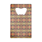 赤と黒のパターン クレジットカード栓抜き (裏面)