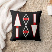 赤と黒のパターン、トレンドインスピレーション クッション (ブランケット)