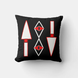 赤と黒のパターン、トレンドインスピレーション クッション
