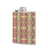 赤と黒のパターン フラスク (左)