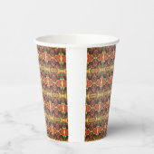 赤と黒のパターン 紙コップ (左)